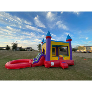 rainbow-bounce-house-slide-with-pool